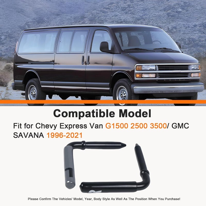 FEIMAOTUI 25751644 زوج دبابيس المقعد الخلفي LH و RH متوافق مع شيفروليه إكسبريس فان G1500 2500 3500 1996-2024 يستبدل # 25751643، 15746249، 15746250 - Image 3